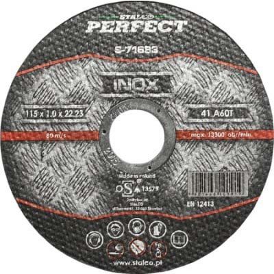 Tarcza metalowa 115*1,0 Stalco plaska Inox Perfect S-71683