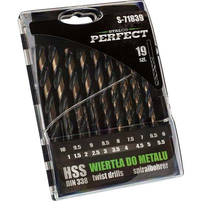 Wiertło HSS 1-10 mm 19-EL Stalco