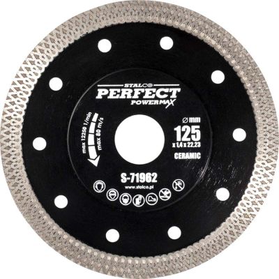 Tarcza diamentowa Stalco 125 mm x 1,4 mm ceramic Powermax