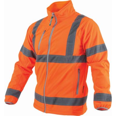 Softshell odblaskowy Neon pomarańczowy XL Stalco