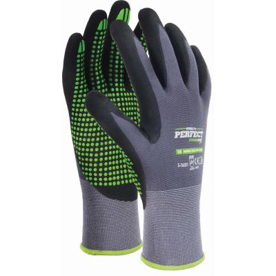 Rękawice nylonowe Nitrile Flex PVC Dots 11" Stalco Perfect