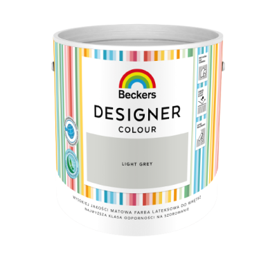 Farba Beckers designer colour light grey 2,5 L Beckers