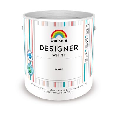 Farba Beckers designer colour white 2,5 L Beckers