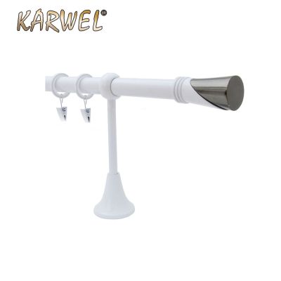 Karnisz Karwel Victoria FI19 pojedynczy 2,4 biały Taza (folia) Taza