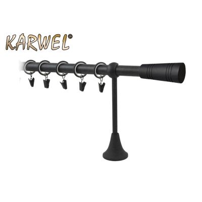 Karnisz Karwel Victoria fi 19 pojedynczy 3,0 czarny TUBO (folia)