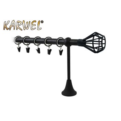 Karnisz Karwel Victoria FI19 pojedynczy 2,0 czarny Azurro (folia) Karwel