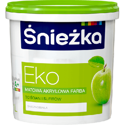 FARBA EMULSJA SNIEZKA EKO biały  1L.