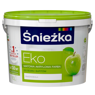 FARBA EMULSJA Snieżka EKO biały  10L.