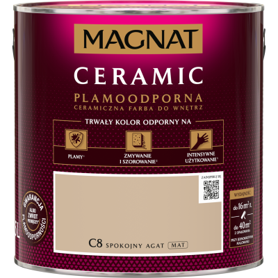 FARBA CERAMICZNA MAGNAT  Ceramic SPOKOJNY AGAT C8  2,5L