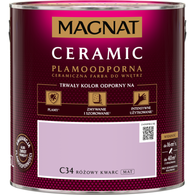 FARBA CERAMICZNA MAGNAT Ceramic RÓŻOWY KWARC 2,5L