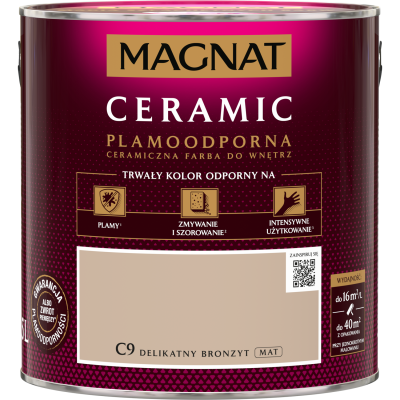 FARBA CERAMICZNA MAGNAT Ceramic DELIKATNY BRONZYT C9  2,5L