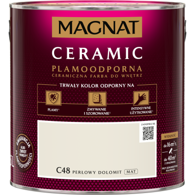 FARBA CERAMICZNA MAGNAT Ceramic PERŁOWY DOLOMIT C48 2,5L