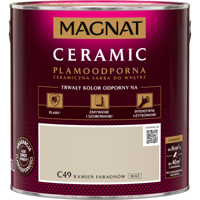 FARBA CERAMICZNA MAGNAT  Ceramic KAMIEŃ FARAONÓW 49 2,5L