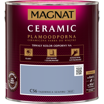FARBA CERAMICZNA MAGNAT Ceramic TAJEMNICA SZAFIRU C56 2,5L