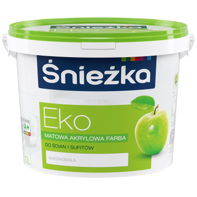 FARBA EMULSJA Snieżka EKO biały  10L.+15%