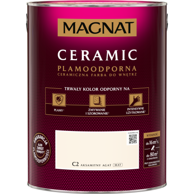 FARBA CERAMICZNA MAGNAT  Ceramic AKSAMITNY AGAT C2 5L