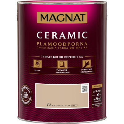 FARBA CERAMICZNA MAGNAT Ceramic SPOKOJNY AGAT C8 5L