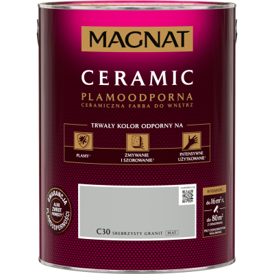 FARBA CERAMICZNA MAGNAT Magnat Ceramic SREBRZYSTY GRANIT C30 5L
