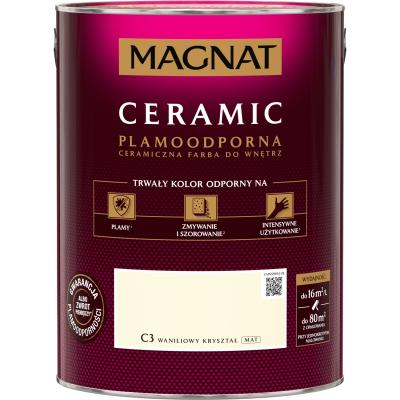 FARBA CERAMICZNA MAGNAT Ceramic WANILINOWY KRYSZTAŁ C3 5L