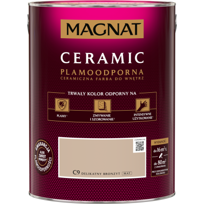 FARBA CERAMICZNA MAGNAT Ceramic DELIKATNY BRONZYT C9 5L