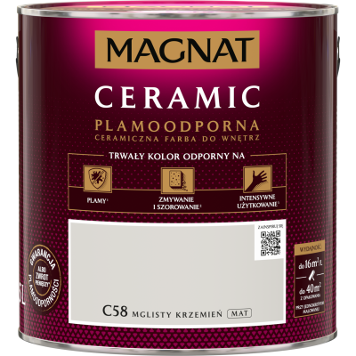 FARBA CERAMICZNA MAGNAT Ceramic MGLISTY KRZEMIEŃ C58 2,5L