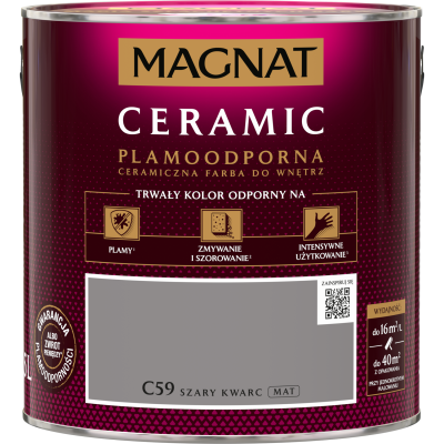 FARBA CERAMICZNA MAGNAT Ceramic SZARY KWARC C59 2,5L