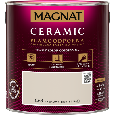 FARBA CERAMICZNA MAGNAT Ceramic KREMOWY JASPIS C63 2,5L