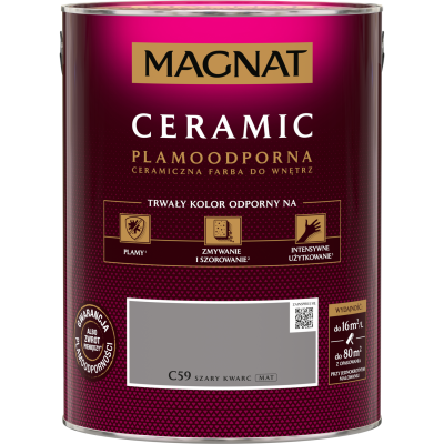 FARBA CERAMICZNA MAGNAT Ceramic SZARY KWARC C59 5L