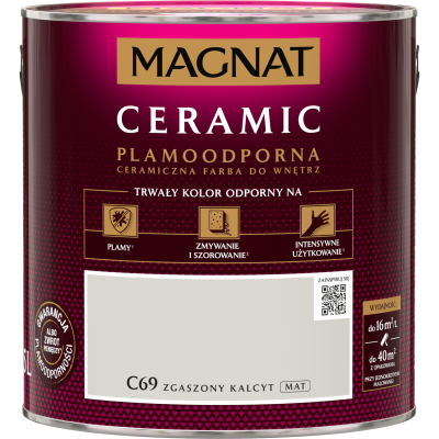FARBA CERAMICZNA Magnat Ceramic ZGASZONY KALCYT C69 2,5L