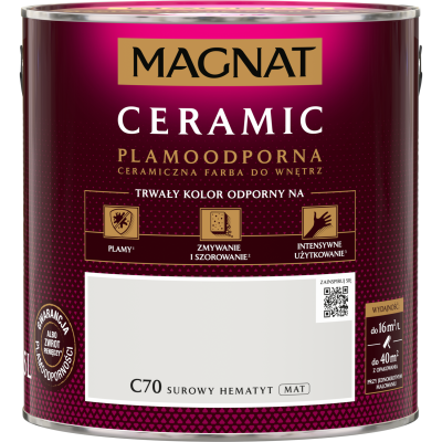 FARBA CERAMICZNA Magnat Ceramic SUROWY HEMATYT C70 2,5l