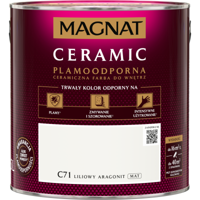 FARBA CERAMICZNA Magnat Ceramic LILIOWY ARAGONIT C71 2,5L