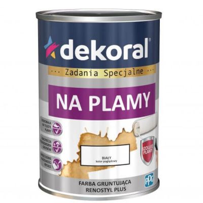 Farba gruntująca Renostyl Plus Dekoral na plamy 0,9 L biała