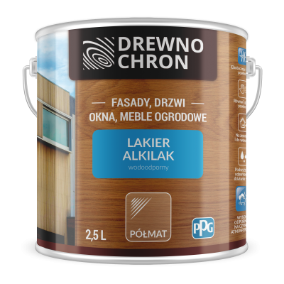 Drewnochrom Dekoral lakier Alkilak półmat bezbarwny 2,5 L