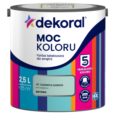 FARBA EMULSJA DEKORAL MOC KOLORU subtelna szałwia 2,5 L