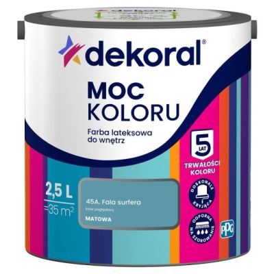 FARBA EMULSJA DEKORAL MOC KOLORU FALA SURFERA 2,5l