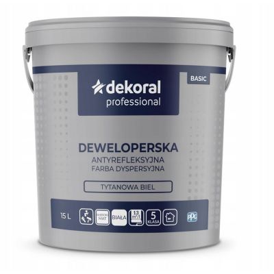 Farba Dekoral deweloperska biała 15 L