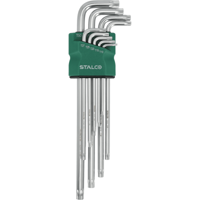 Klucze Torx z otworem 9EL Stalco