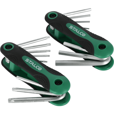Zestaw kluczy Torx i Hex 16 el. T9-10-15-20-25-27-30-40 1.5-2-2.5-3-4 Stalco S-46378