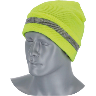 Czapka odblaskowa Fluo żółta Stalco S-42052