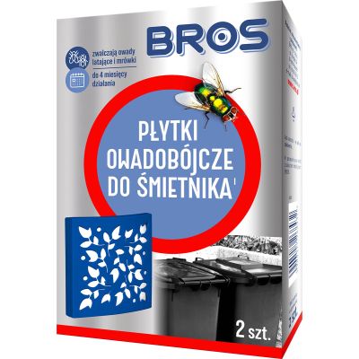 Płytki owadobójcze do śmietnika 2 szt Bros