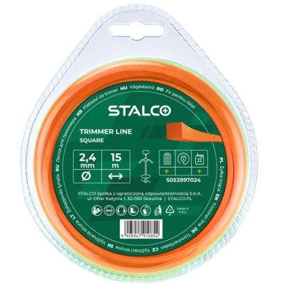 Żyłka tnąca kwadratowa Square 2,4 mm x 15 m Stalco