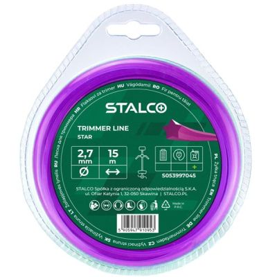 Żyłka tnąca gwiazdka Star 2,7 mm x 15 m Stalco