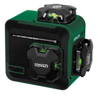 Laser krzyżowy 3D LLS3DG zielony Stalco