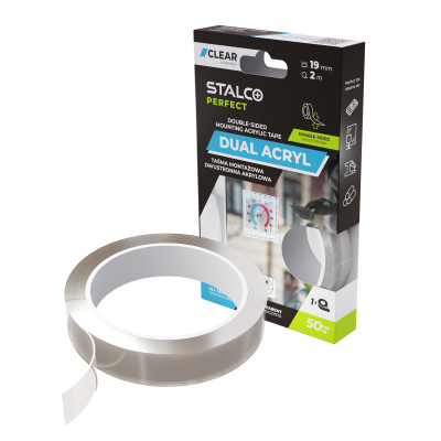 Taśma montażowa dwustronna akrylowa 19 mm x 2 m Stalco