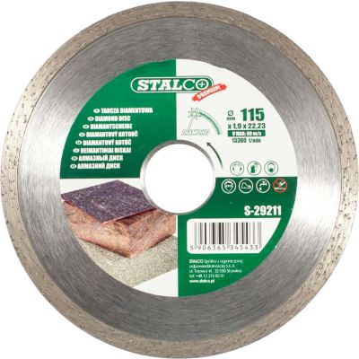 Tarcza diamentowa Stalco 115 mm glazura "Premium" S-29211