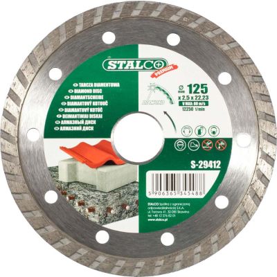 Tarcza diamentowa Stalco 125 mm turbo Premium