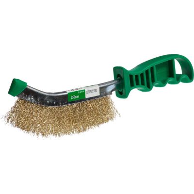 Szczotka druciana 250 mm mosiężna S-47715 Stalco