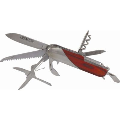 Nóż wielofunkcyjny 10 el. Stalco S-17770