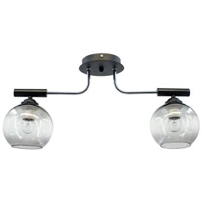 ELEM OPRAWA  OŚW. 2207/2 2pł.E27 CHROM + BLACK 