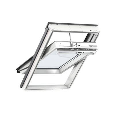 Okno elektryczne GGU 006221A drewniano-poliuretanowe otwierane u góry 55x118 cm VELUX